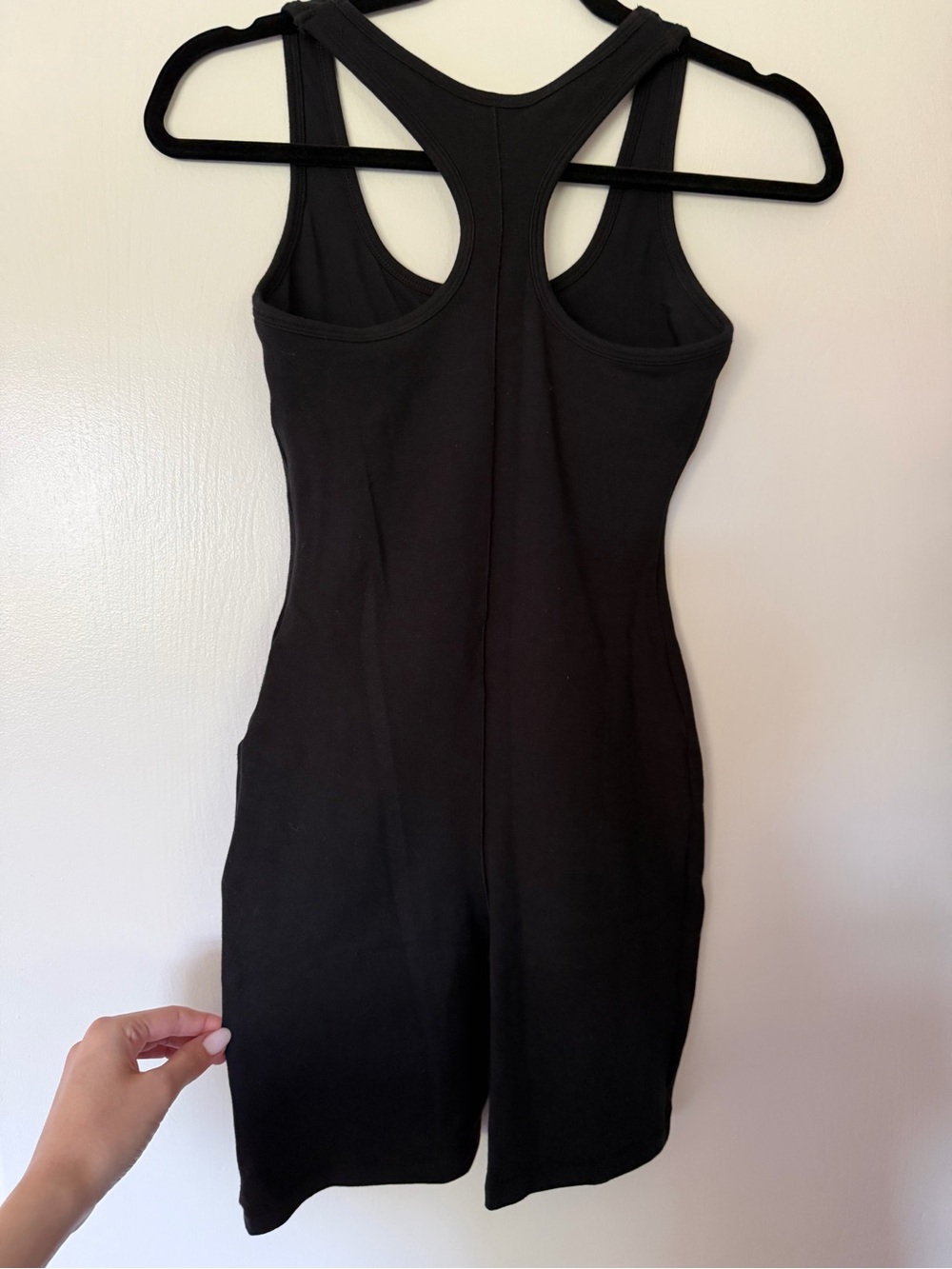 Black Racerback Tank Dress - Picture 2 of 3